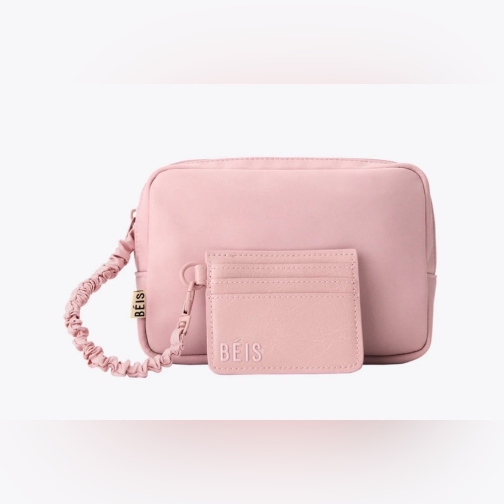 BEIS Blush Pink Crossbody with Card Sleeve